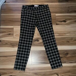 EUC Topman Plaid Grey/Black/White Fitted Trousers